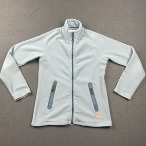Filson Fleece Jacket Womens‎ XS Pathfinder Light Blue Full Zip Pockets